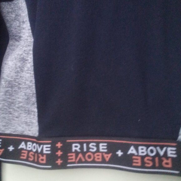 Forever 21 Hoodie M Women Pullover Long Sleeve Pocket Rise Above Black Gray - Picture 8 of 15